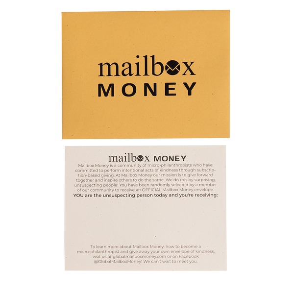 Official  4  x 5  (small) 3 pack Gold Mailbox Money Envelopes & Note Cards
